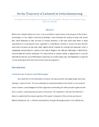 On the Trajectory of Leitmotif in Gotterdammerung