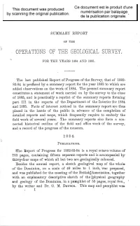Operations of the Geological Survey