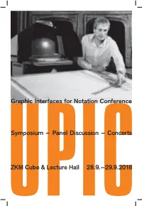 Panel Discussion – Concerts ZKM Cube & Lecture Hall 28.9