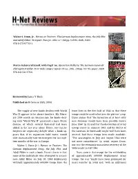 Untitled [James Koch on Heroes Or Traitors: the German Replacement Army, the July Plot, and Adolf Hitler and Operation Valkyrie