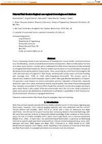 Historical Flash Floods in England: New Regional Chronologies and Database