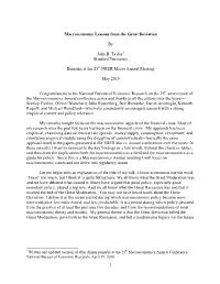 Macroeconomic Lessons from the Great Deviation by John B. Taylor