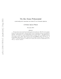 On the Jones Polynomial and the Kauﬀman Bracket