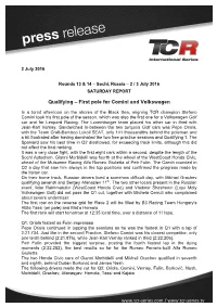 Qualifying – First Pole For