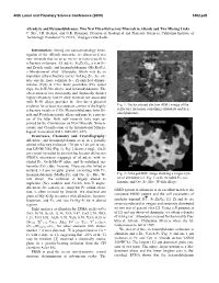 Allendeite and Hexamolybdenum: Two New Ultra-Refractory Minerals in Allende and Two Missing Links C