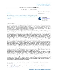 Cyber Security Management: a Review Kouroush Jenab1 and Saeid Moslehpour2