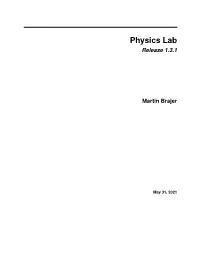 Physics Lab's Documentation!