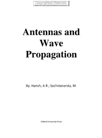 Antennas and Wave Propagation