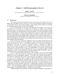Chapter 3. SAR Measurements of Sea Ice
