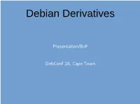 Debian Derivatives