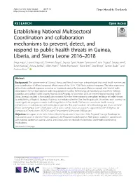 Establishing National Multisectoral Coordination and Collaboration