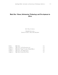 Ghana, Information Technology and Development in Africa