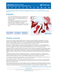Highlights Situation Overview