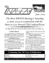 June 2014 NASFA Shuttle