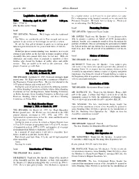 Legislative Assembly of Alberta Title