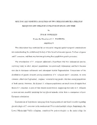 Multi-Scale Genetics Analyses of Two Trillium Species (Trillium