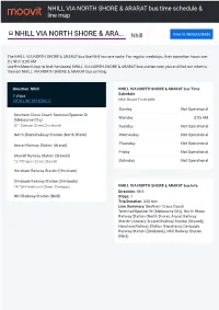 NHILL VIA NORTH SHORE & ARARAT Bus Time Schedule & Line