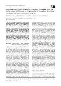Novel Exopolysaccharides Produced by Lactococcus Lactis Subsp