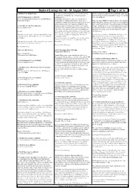 Radio 4 Listings for 14 – 20 August 2010 Page 1 of 16