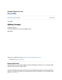 Splitting Concepts