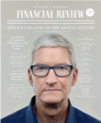 Apple's Tim Cook on the Digital Future
