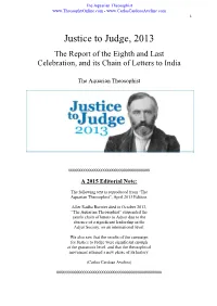 Justice to Judge 2013