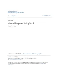 Marshall Magazine Spring 2010 Marshall University