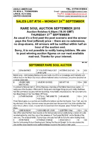 Sales List #730