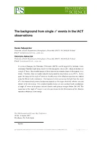 The Background from Single Π0 Events in the IACT Observations