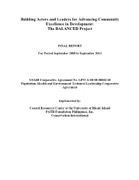 The BALANCED Project Final Report, September 2008