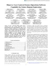 User-Centered Science Operations Software Capability for Future Human Exploration Matthew Deans Jessica J