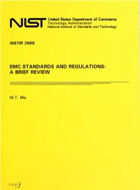 Emc Standards and Regulations: a Brief Review
