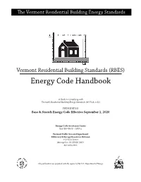 Energy Code Handbook
