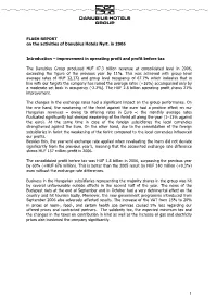 FLASH REPORT on the Activities of Danubius Hotels Nyrt