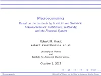 Macroeconomics Based on the Textbook by Karlin and Soskice: Macroeconomics: Institutions, Instability, and the Financial System
