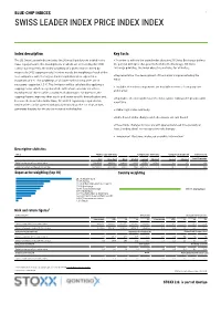 Swiss Leader Index Price Index Index