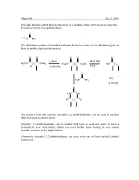 Chem 263 Dec 2, 2010 Note That Another Carbon Dioxide Derivative Is