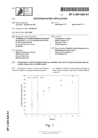 Compositions and Formulations Based on Swellable Matrices for Sustained Release of Poorly Soluble Drugs Such As Clarithromycin