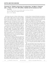 Galileo's Discovery of Scaling Laws