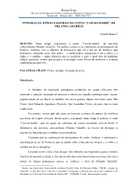 Integra+Ç+Âo, Exilio E Solidao No Conto