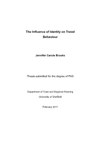 The Influence of Identity on Travel Behaviour