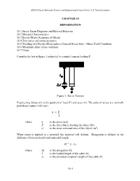 10-1 CHAPTER 10 DEFORMATION 10.1 Stress-Strain Diagrams And