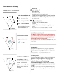 Base Umpire Field Positioning