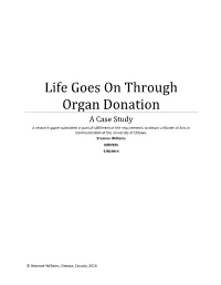 Life Goes on Through Organ Donation