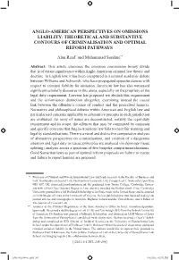 Theoretical and Substantive Contours of Criminalisation and Optimal Reform Pathways
