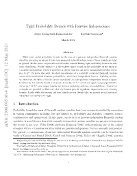 Tight Probability Bounds with Pairwise Independence