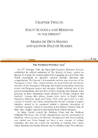 Chapter Twelve Jesuit Schools and Missions in The