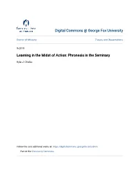 Learning in the Midst of Action: Phronesis in the Seminary