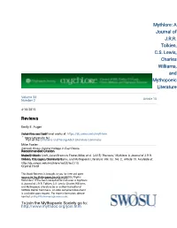 Mythlore: a Journal of J.R.R. Tolkien, C.S. Lewis, Charles Williams, and Mythopoeic Literature