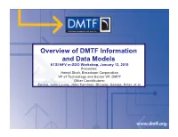 Overview of DMTF Information and Data Models